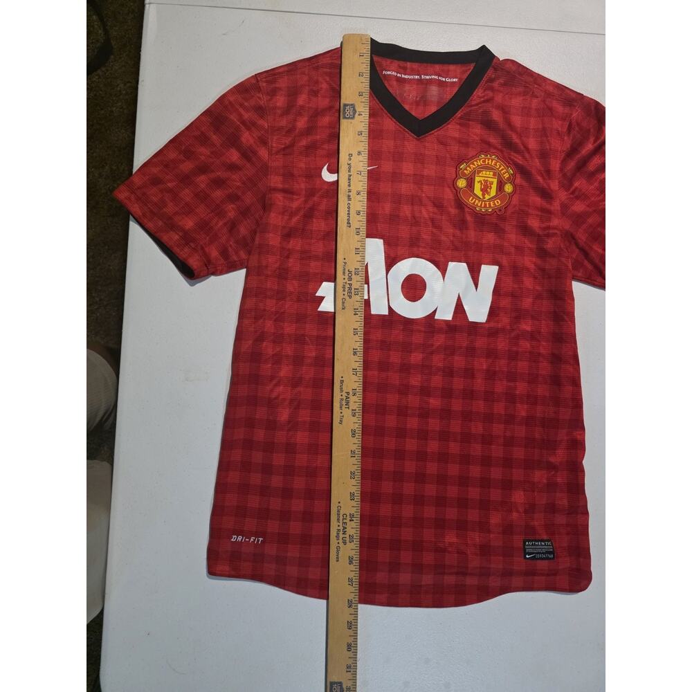 Nike Manchester United AON Home Soccer Jersey Dri-FIT Red Authentic Men's S - Picture 4 of 6